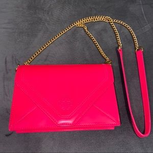 Tory Burch neon pink Kira crossbody